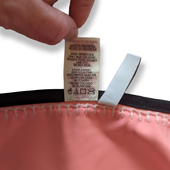 Bar III Stitched Bikini Bottoms - Salmon Pink - L - Picture 3 of 4